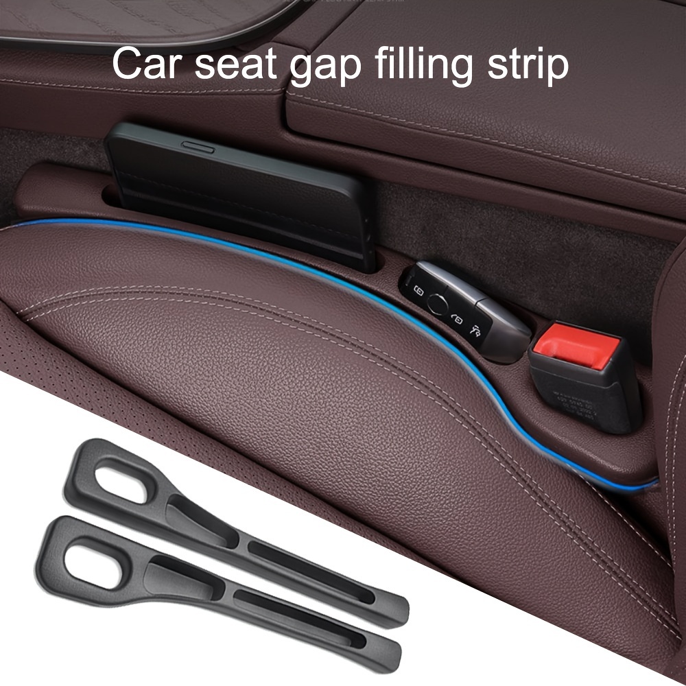 

2-piece Leakproof Car Seat Gap Fillers - Durable, Multi-functional Storage Boxes For Enhanced Interior Aesthetics & Functionality