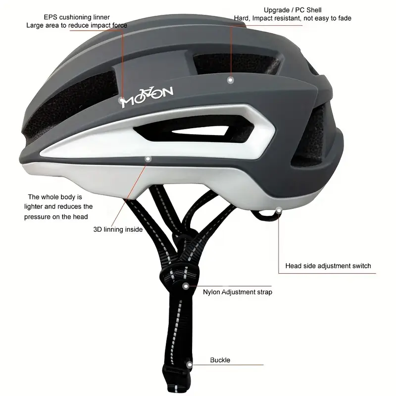 moon lightweight adjustable bike helmet adults aerodynamic - Temu Oman moon lightweight adjustable bike helmet adults aerodynamic - Temu Oman