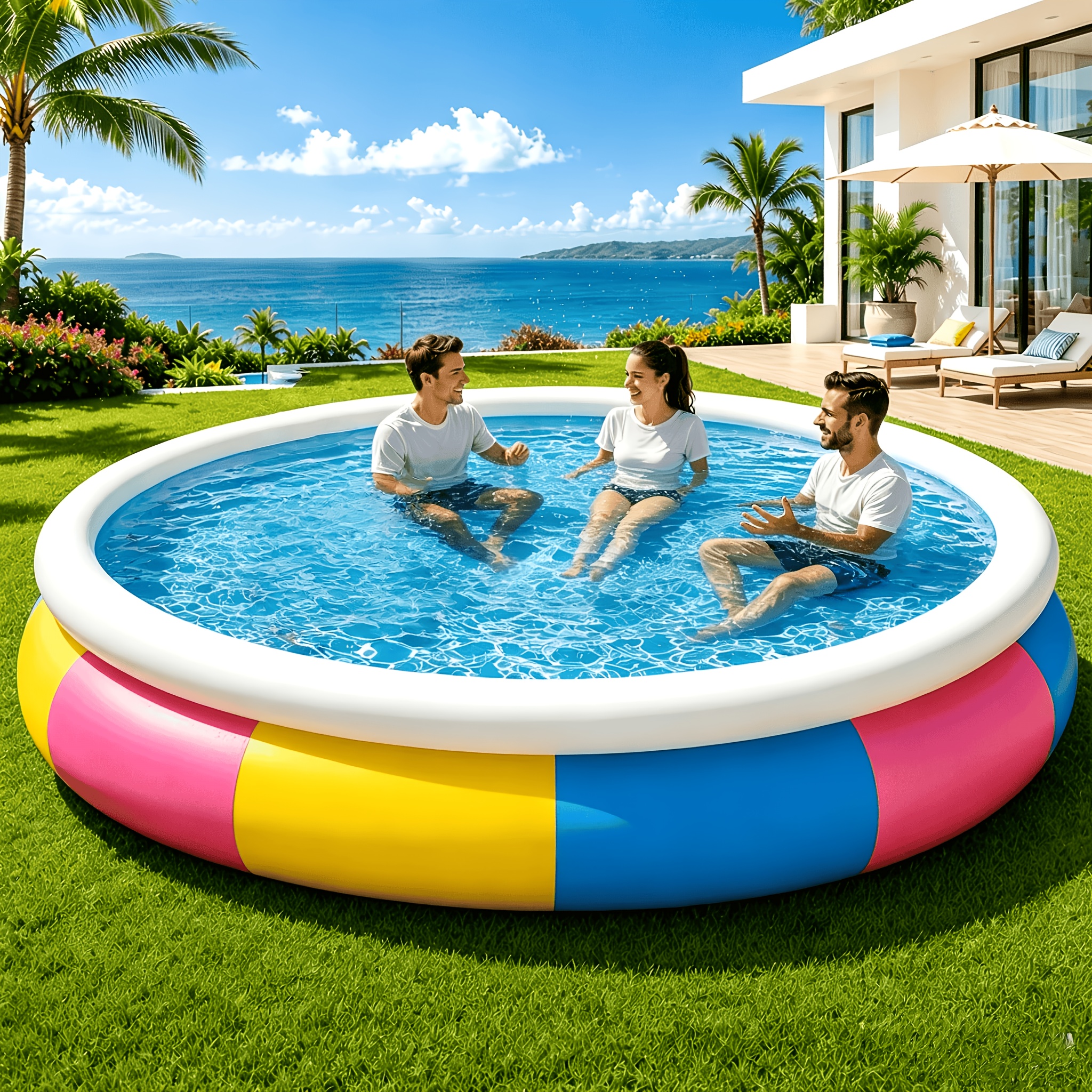 inflatable swimming pools sold on Temu United States