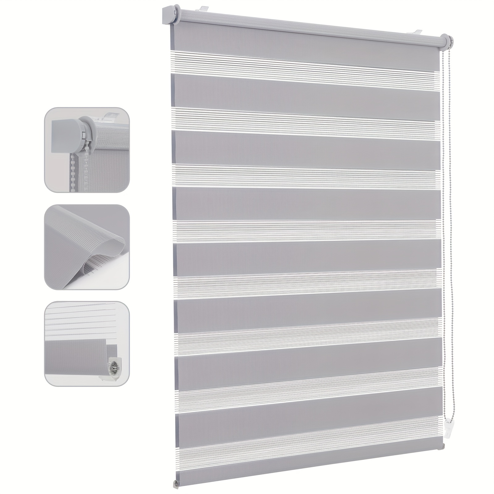 TEMU Sekey Double Roller Blind, Klemmfix - No Drilling, Duo Roller Blind For Windows And Doors - Sun Protection