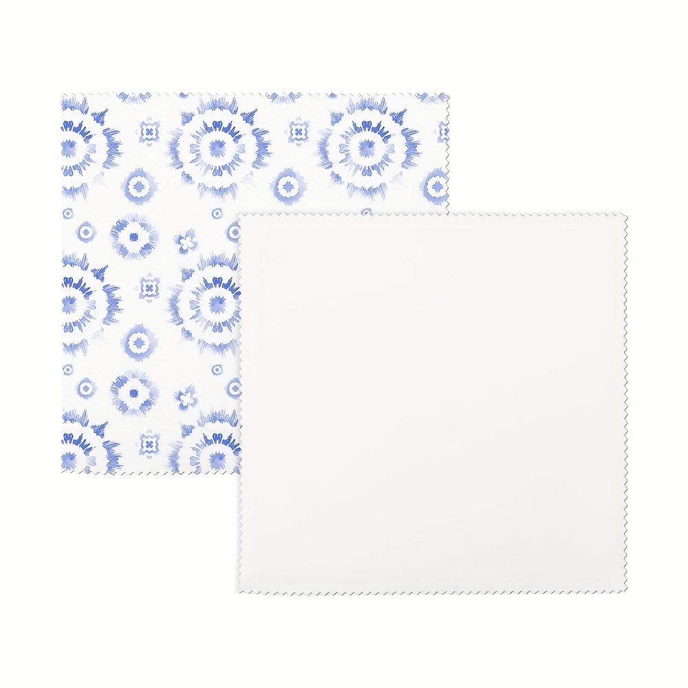 TEMU A Set Of 20 Microfiber Glasses Cleaning Cloths, Each Measuring 6.88 Inches By 6.88 Inches, Suitable For Heat Transfer And Double-sided Printing.