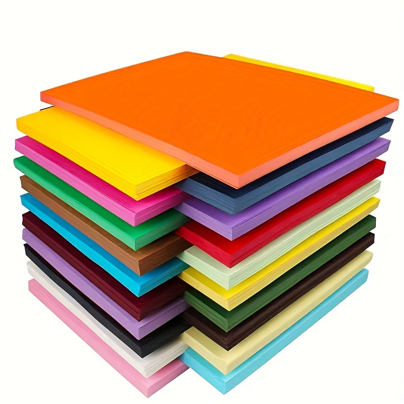 

100pcs A4 10 Vibrant Colors - Matte , Recyclable, Ideal For Crafting & Printing