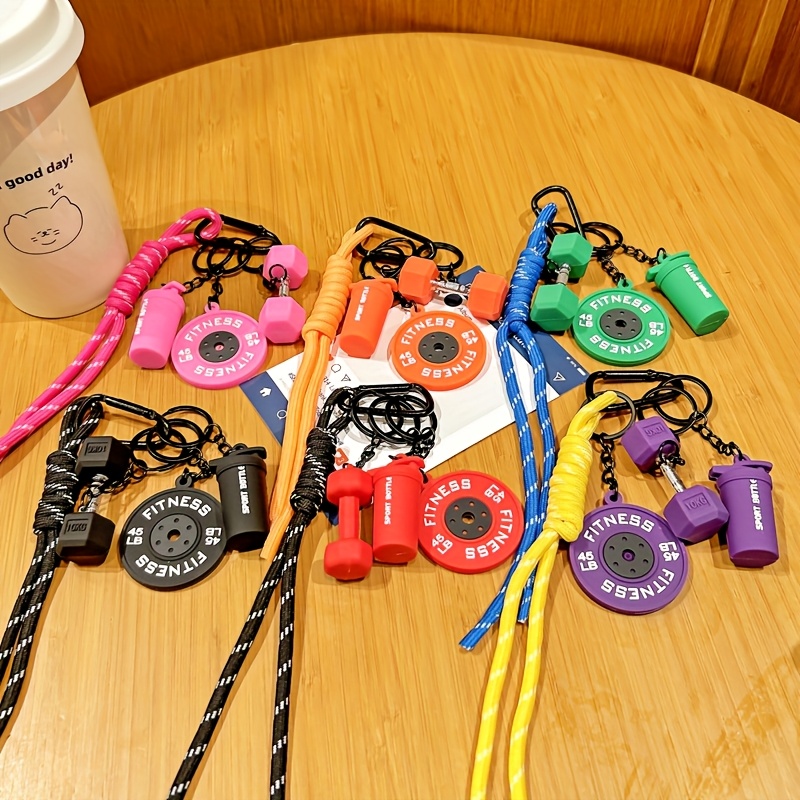 detachable barbell plates keychain dopamine d shaped - Temu Oman