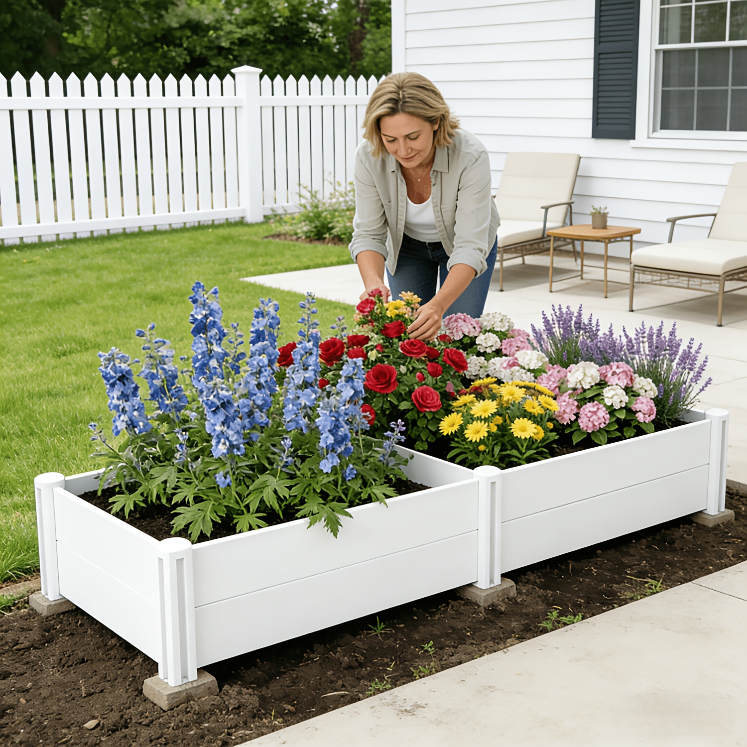 plastic raised garden bed sold on Temu United States
