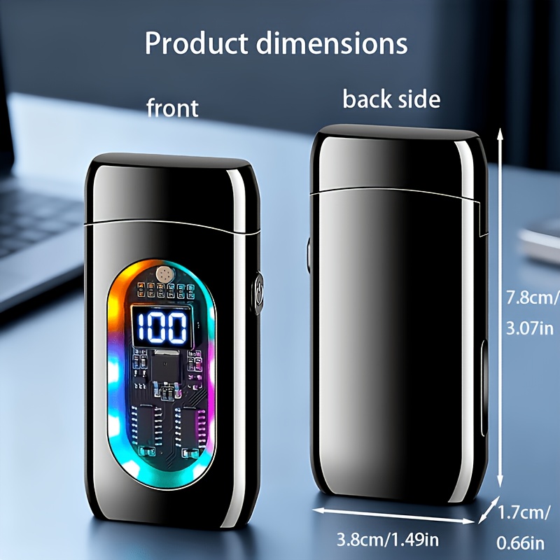 TEMU (butane Gas ), Smart Lighter, Voice Ignition, Gravity Ignition, Lighter, Windproof Lighter, Butane Lighter, Dual Flame, Butane Gas Refillable,