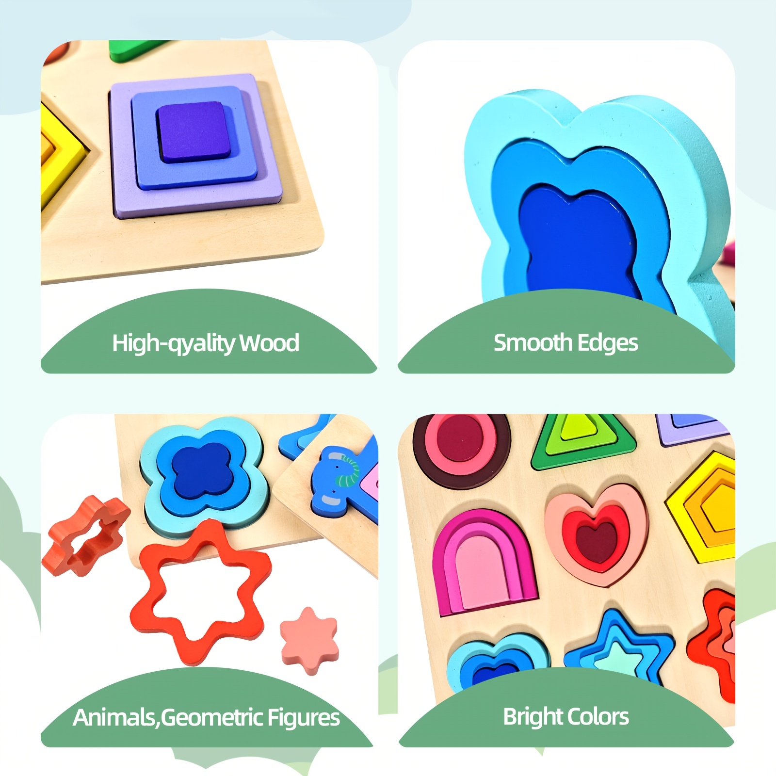 Wooden Puzzles for Kids