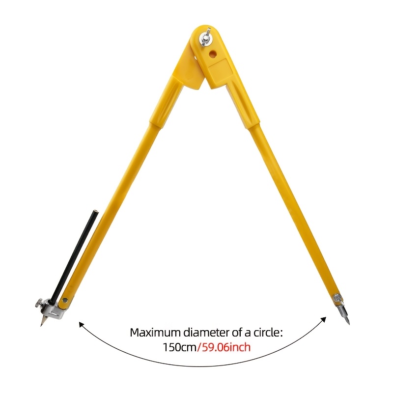 TEMU Compassi da Disegno Regolabili per Lavorazione del Legno, Diametro Max 45/75 cm, Strumento di Precisione per Marcatura e Tracciatura, Divisori