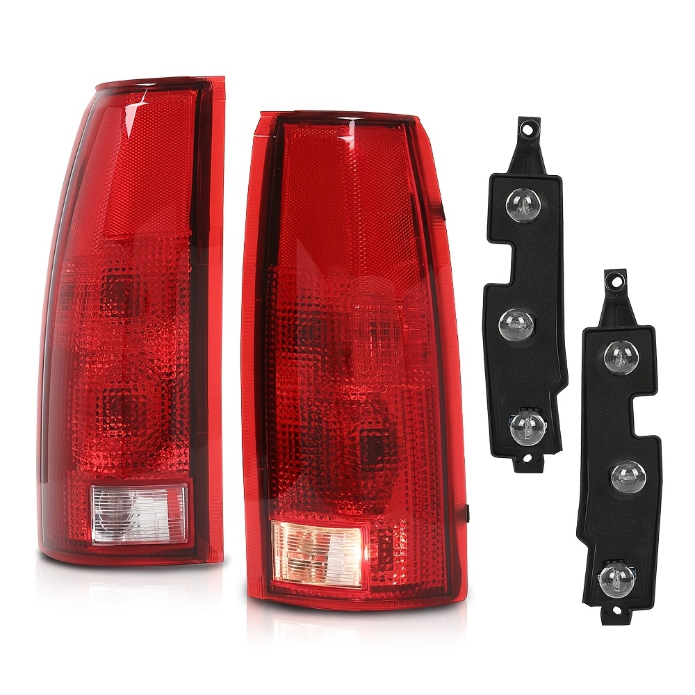 TEMU Tail Lights For Chevy For For Silverado For Sierra For C/ 2500 3500 1988-1999, For Blazer 1992-1994, For 1992-1999, For 1995-1999 Side Smoky/red