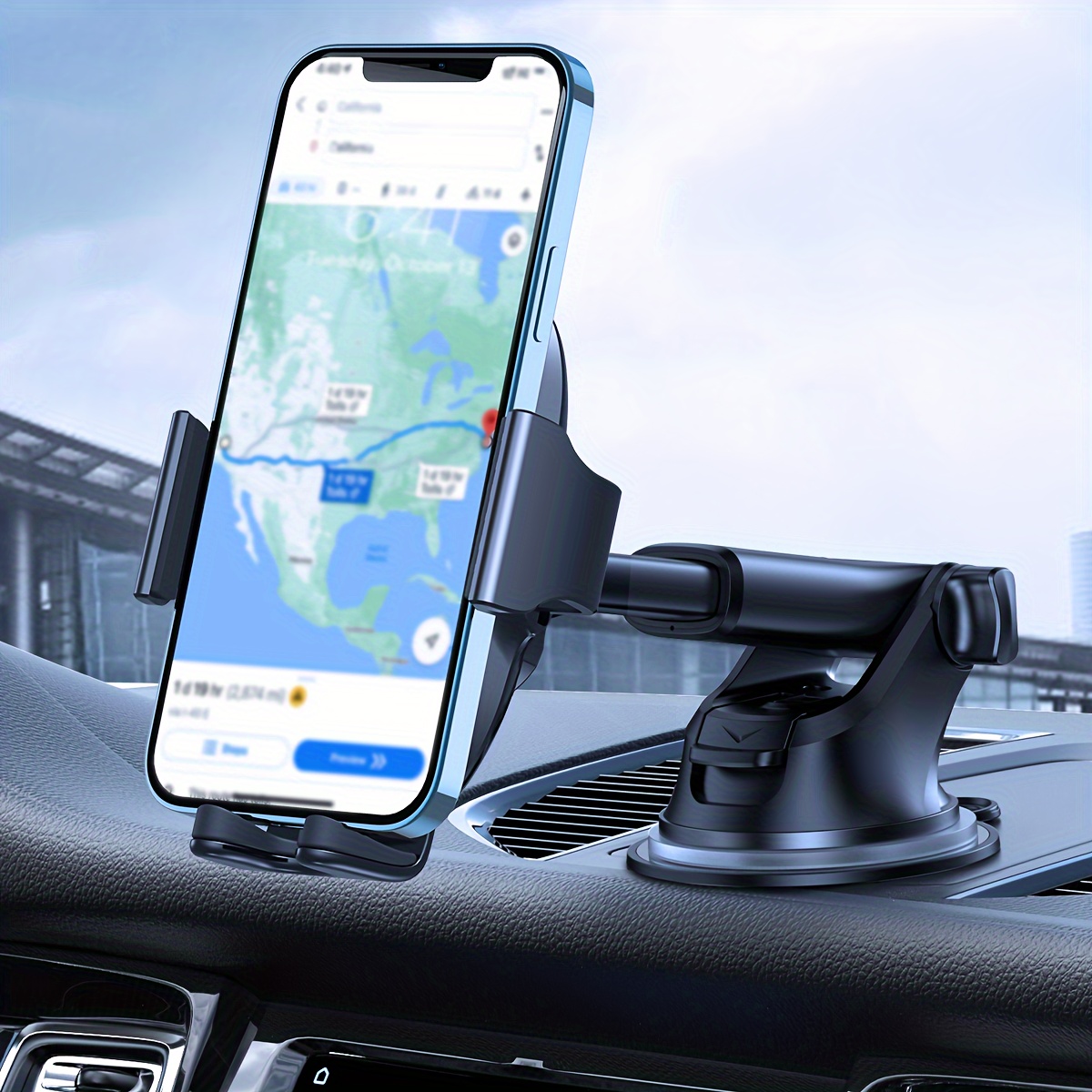

Soligu Cell Phone Holder For Car, Universal Car Phone Holder Mount For Car Dashboard For Iphone15 14 13 12 11 Pro Max Xs Xr X, Galaxy