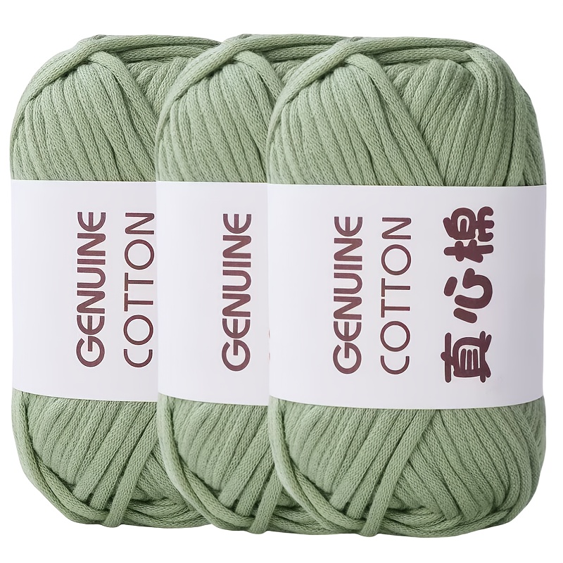 Image of Set Of 3 Cotton And Nylon Blend Crochet Yarn - Skin, Versatile Craft Yarn For | Ideal For Scarves, Hats, And Bags