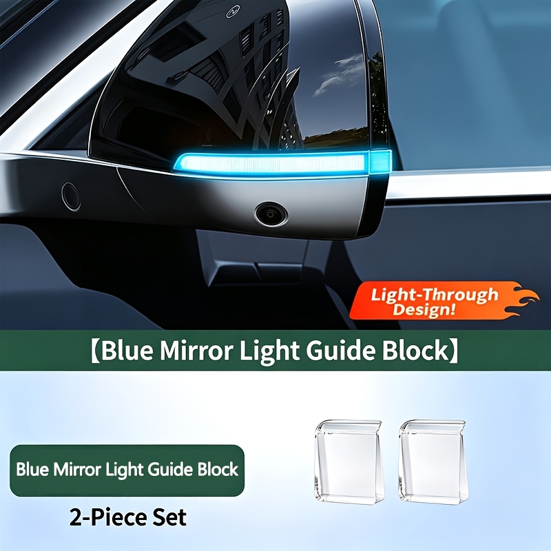 TEMU Car Rearview Mirror Turn Signal Guide Block, Assistance, Vehicle Modification And Decoration Device, Car Exterior Decorative Sticker, Guide