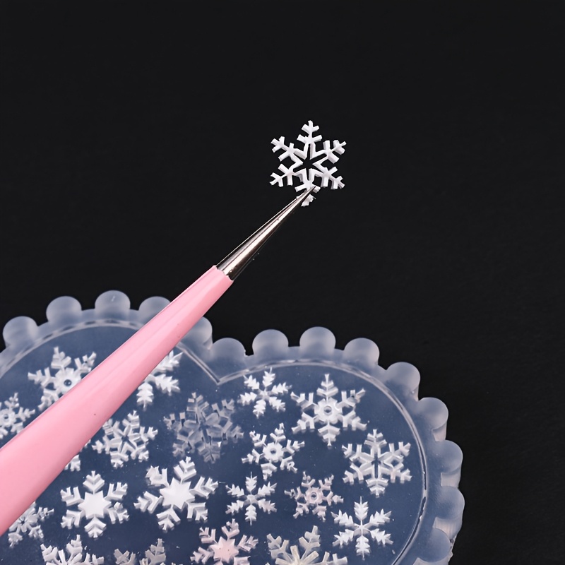 Clear Silicone Nail Mold for Snowflake Design