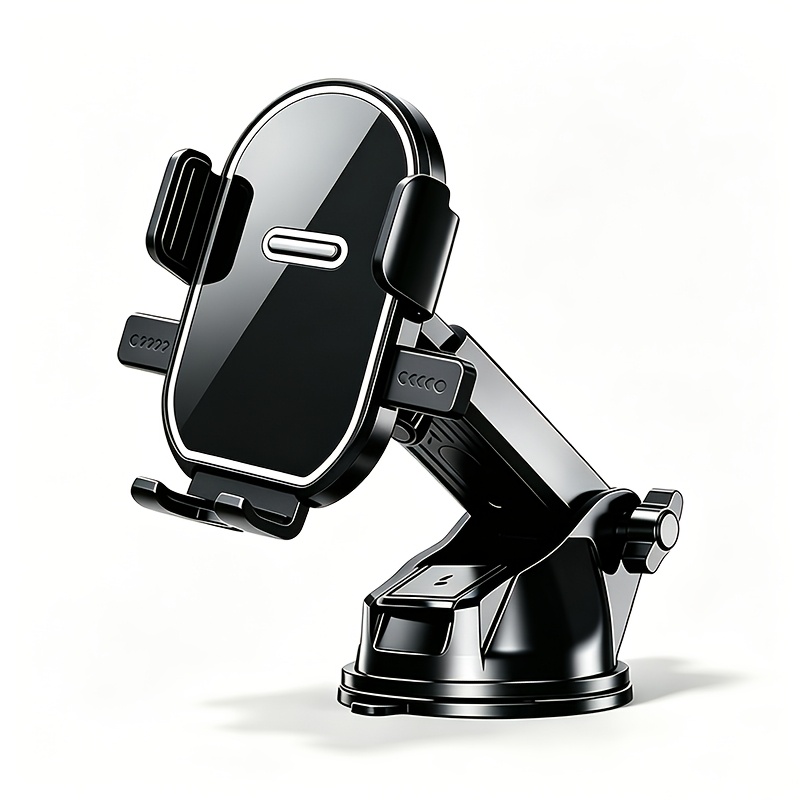 TEMU 360° Rotatable Car Phone Holder, Car Dashboard Vacuum Suction Cup Gps Navigation Bracket With Extension Rod, Adjustable Vertical And Horizontal