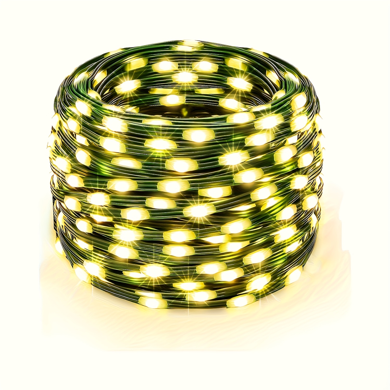 Image of Hygx Christmas Lights, 65m 600 Led Christmas Lights, 8 Color Changing Xmas Lights, Plug In Twinkle Lights For House Tree Decor