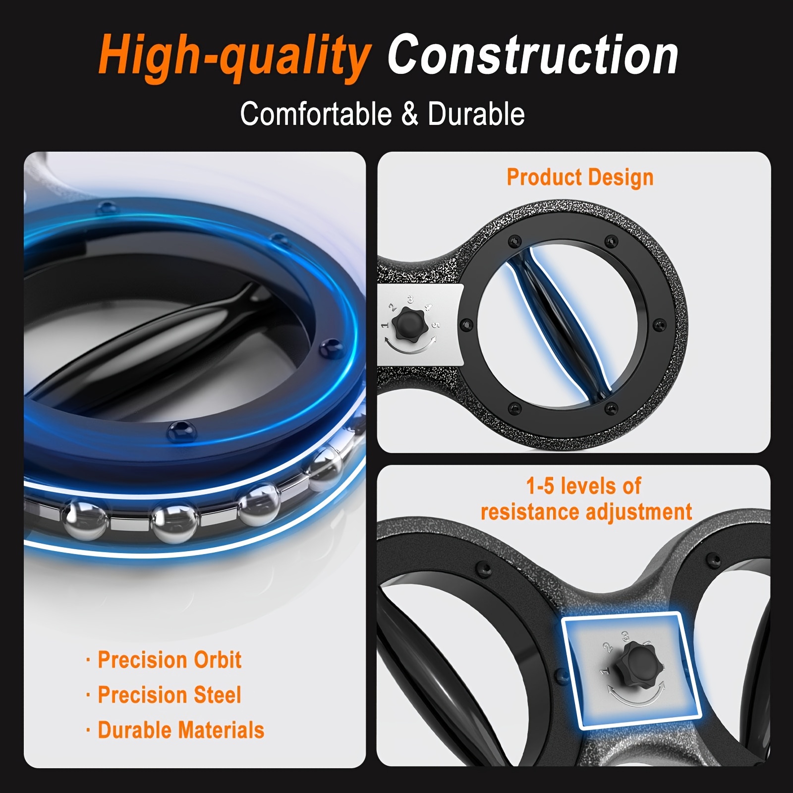 hotwhve forearm strength trainer with adjustable   heavy duty non electric arm   device 360 rotating grip for boxing mma weightlifting home gym portable forearm builder for   levels   workout tool durable construction reinforced handles hand exerciser martial arts athletes Product details 1