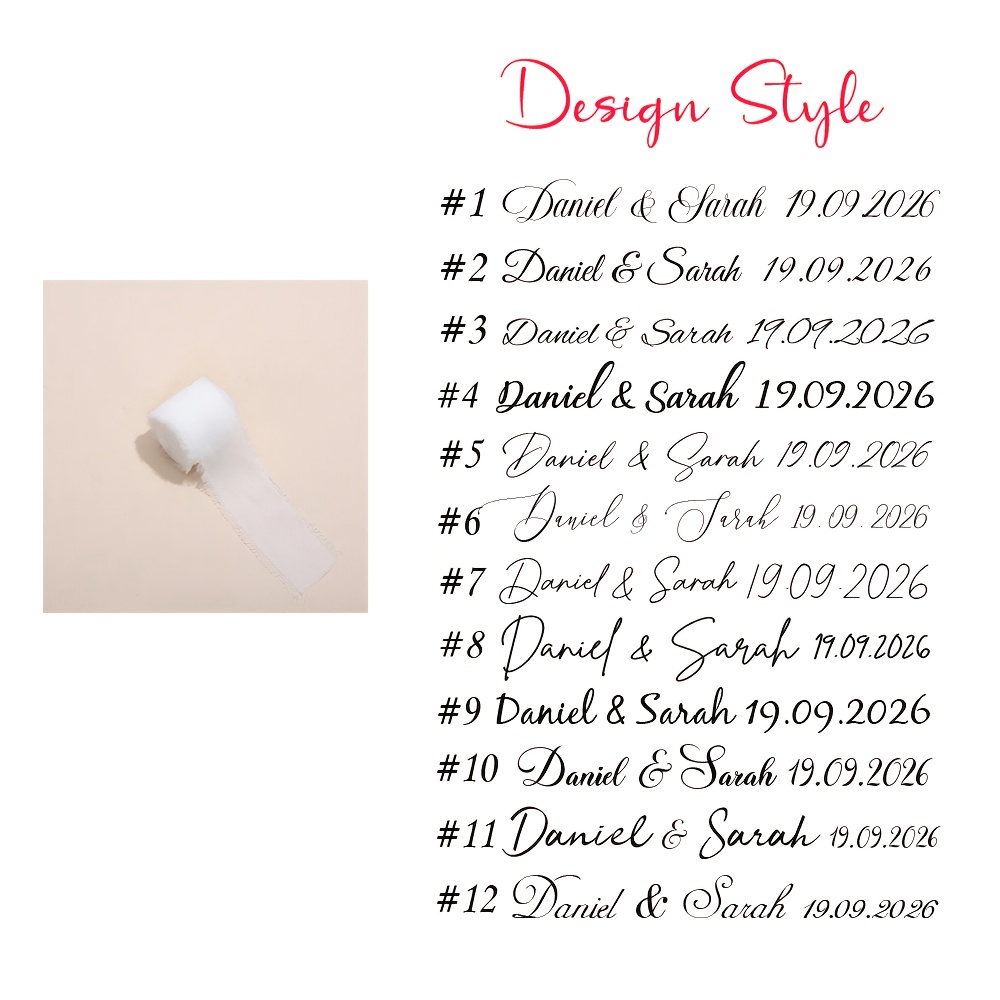 E-shop Personalisierte Brautstraußbänder mit individuellem Design, Hochzeitsstraußbänder mit Namen und des Paares, Brautgeschenke, Hochzeitsgeschenke,