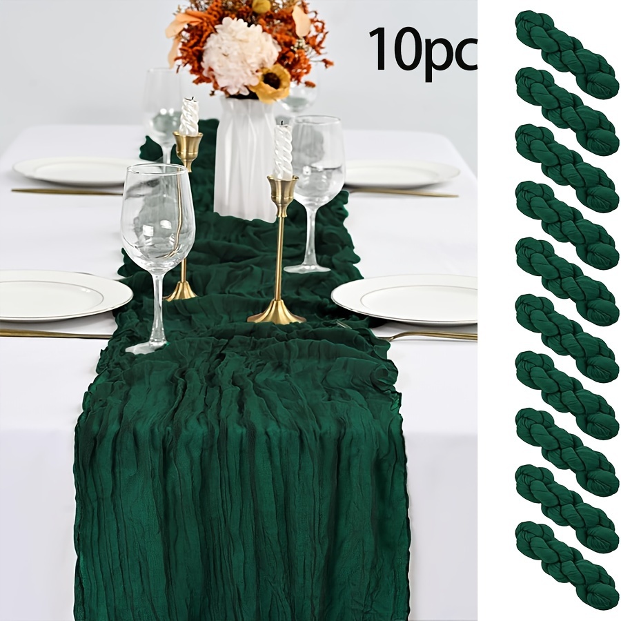 12 Tovaglioli In Stoffa 43x43 Cm – Poliestere Riutilizzabile – Eleganti Per Matrimoni, Ristoranti E Cene – Colore Verde