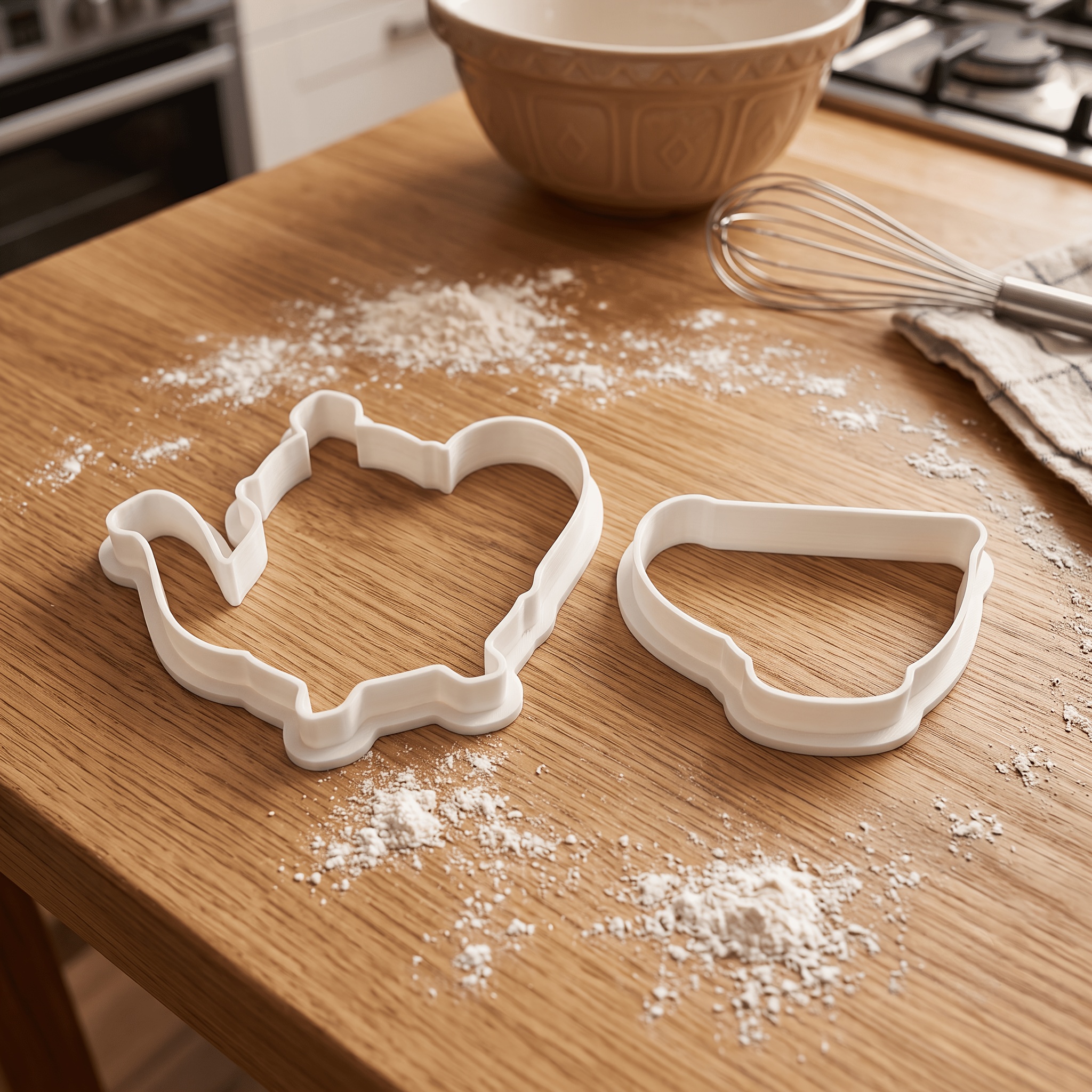 TEMU Vintage Teacup & Teapot Cutter Set Tea Party Cookie Shaper Birthday Decor Bridal Shower Favors Afternoon Tea Party Biscuit Mold Tea Tools For