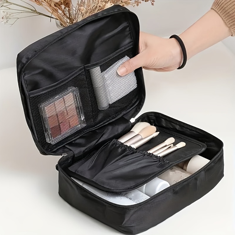 

1pc Portable Travel Cosmetic Bag, Makeup Organizer Pouch, Convenient Toiletry Storage Bag For Women