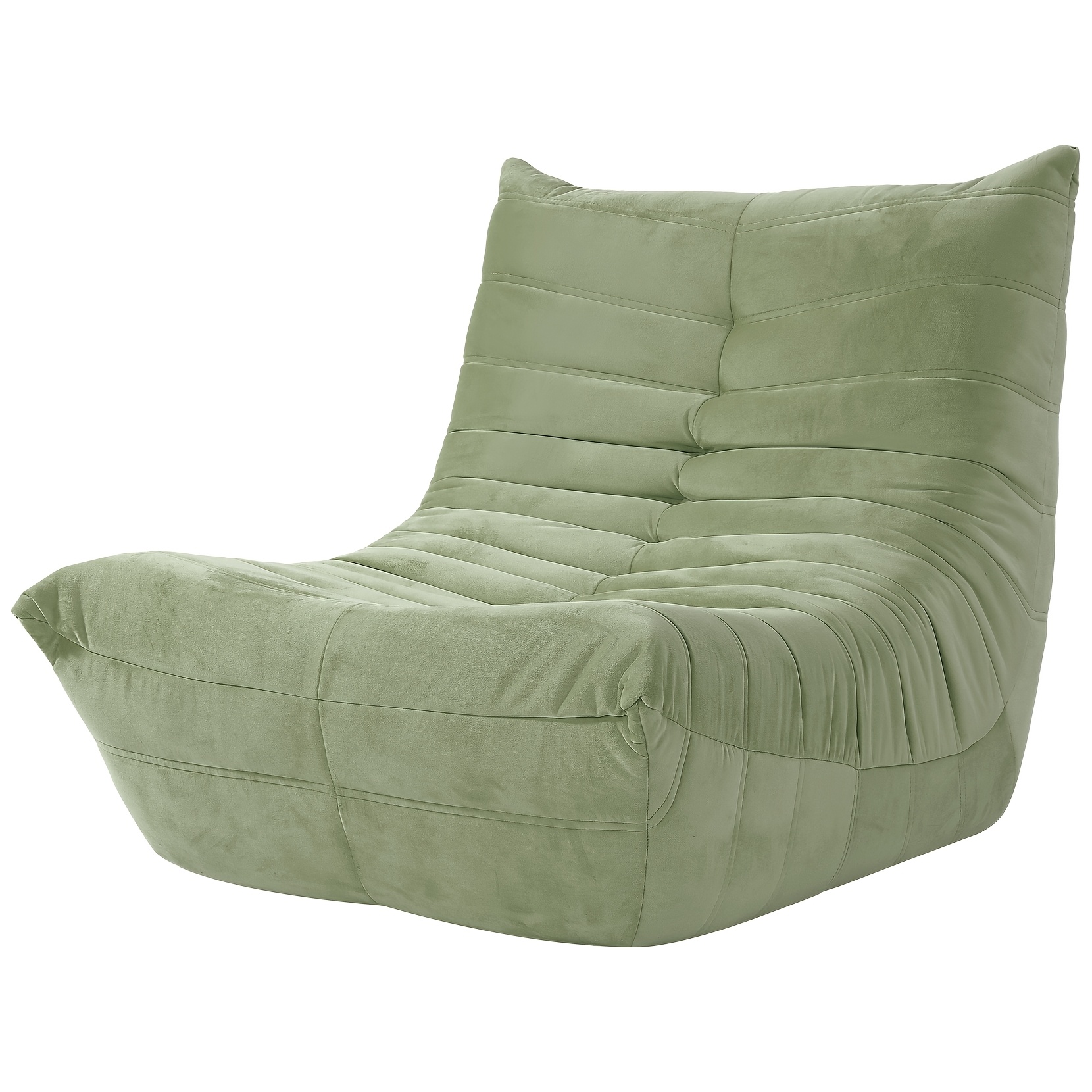 E-shop Feuerstelle Sessel Lazy Floor Sofa Couch Eck-Sitzsack für Erwachsene Tatami Sofa Weiches Wildleder Lazy Sofa für Wohnzimmer Schlafzimmer