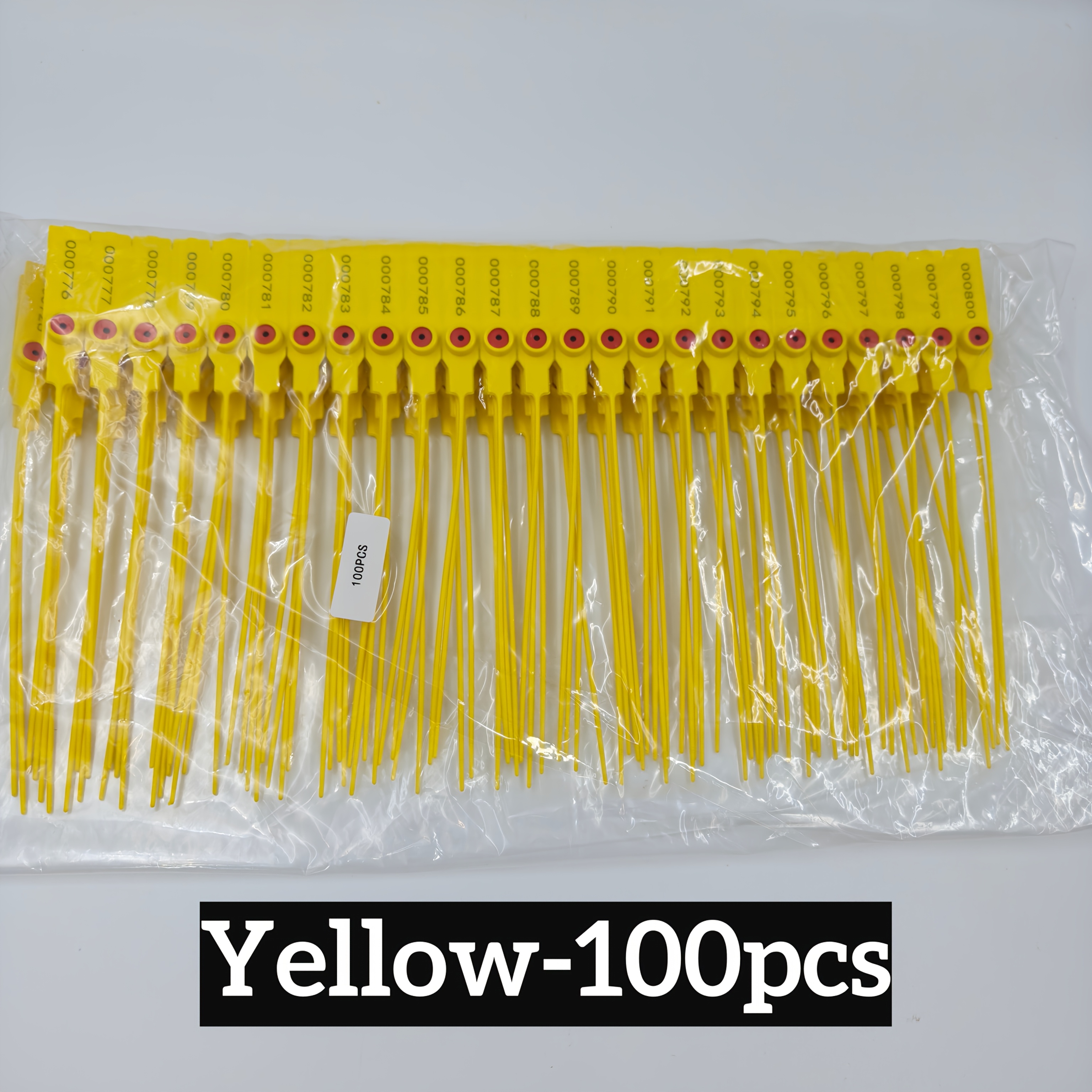 TEMU 100 pezzi di anti-furto colorati resistenti da 20 cm - Etichette di monouso autobloccanti adatte per scarpe, borse, estintori e stringitubo .