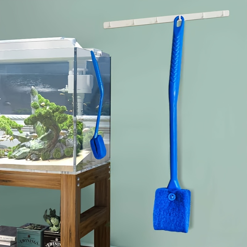 hygger Small Fish Tank Cleaner, Aquarium Cleaning Tools Kit with Handle,  Seaweed Scraper, Fishing Net, Sponge Brush,Wall Brush (S) : : Pet  Supplies