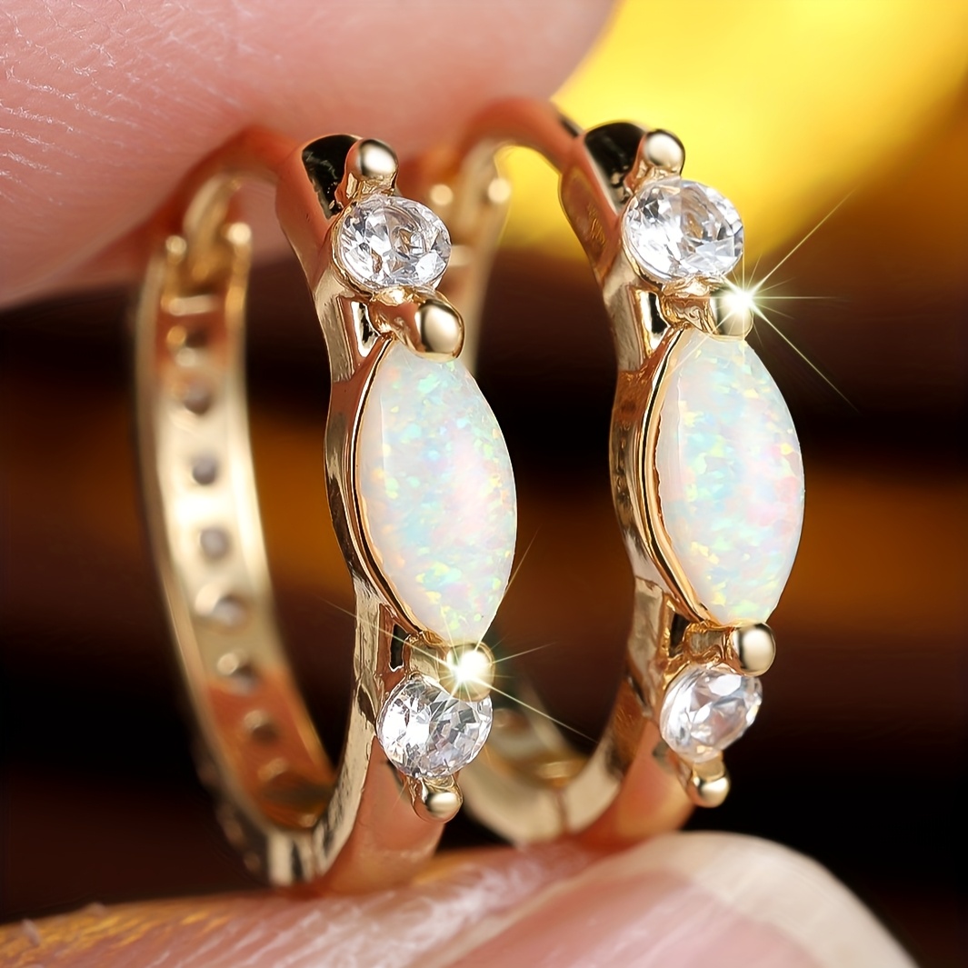 TEMU Ensemble de Boucles d'Oreilles Créoles pour et Simple avec Australienne Synthétique, Bijoux Vintage pour Mariage, Fête et Tous