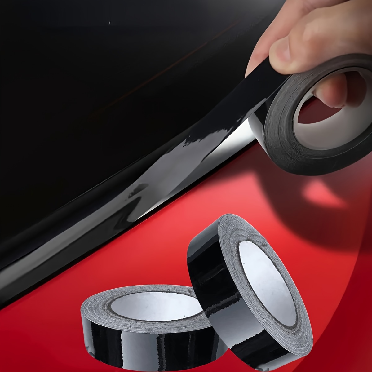 

2-pack Pvc Car Protector Stickers, Universal Fit For Automotive Window Trim And Side Molding, Diy Decoration Tape
