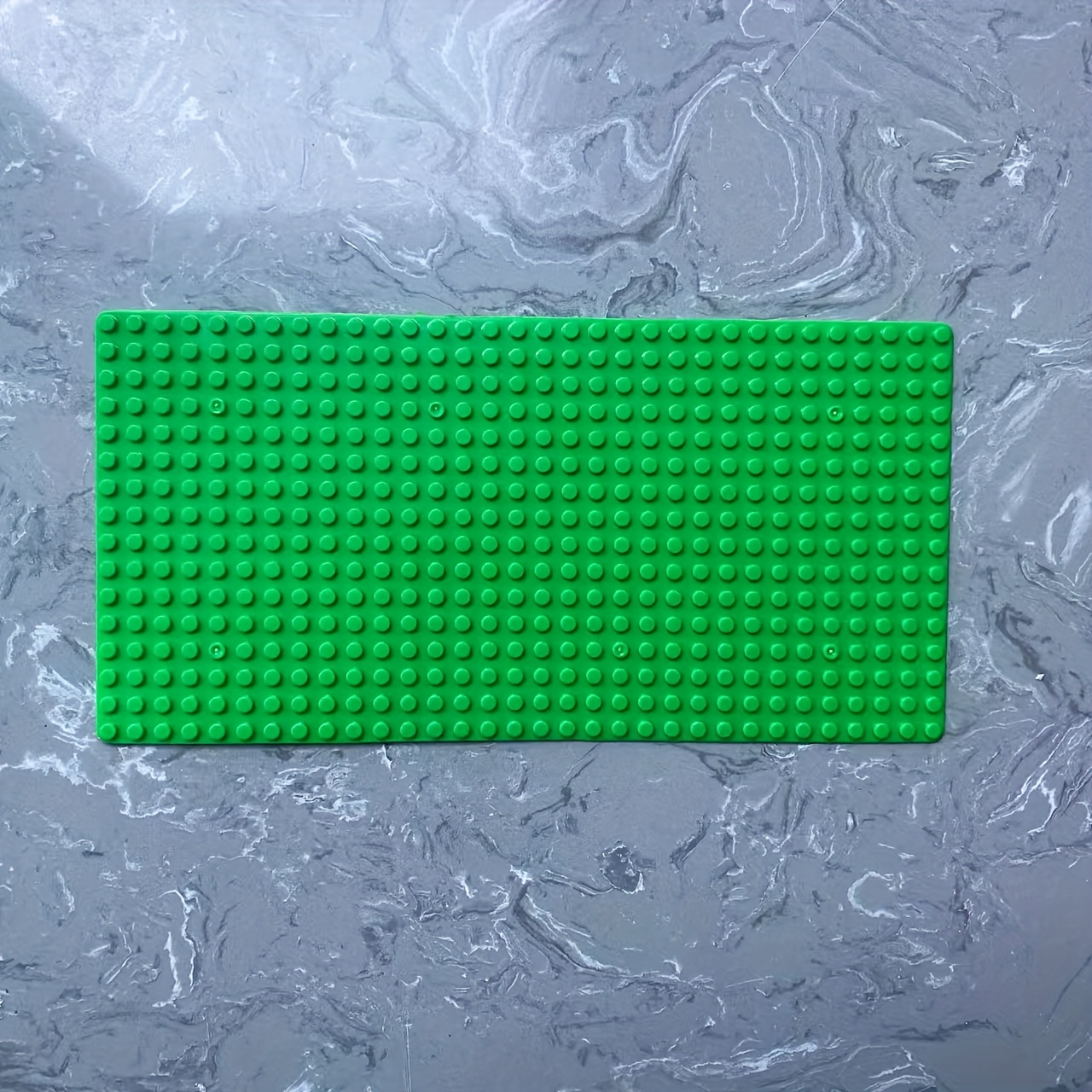 Building Baseplate 16x32 Studs Green ABS Easy Puzzle