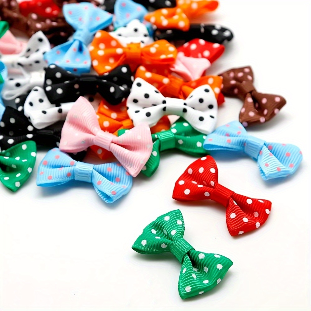 

30pcs Dot Bows 4x2.5cm - For Diy Crafts, & Accessories