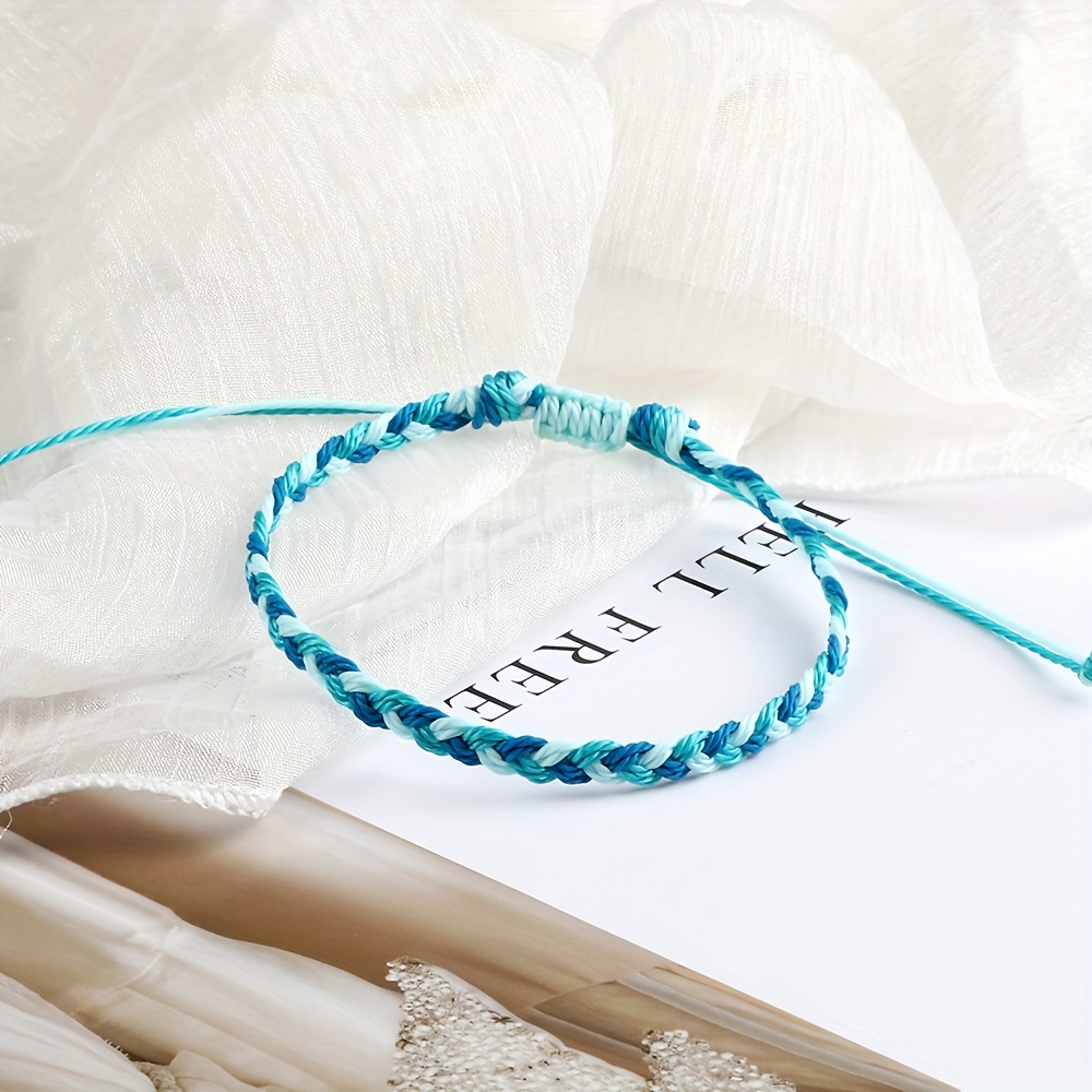 Boho Friendship Bracelet Vintage Style Triple Braid Knot