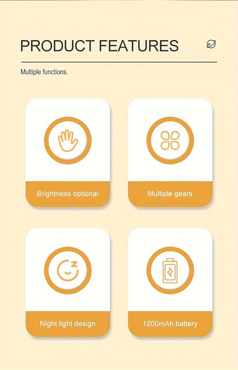  modern astronaut night control 3 color led bedside lamp 4 adjustable brightness levels rechargeable 1200mah lithium battery cordless with tabletop plaque for bedroom ideal for birthday christmas gifts Product details 1