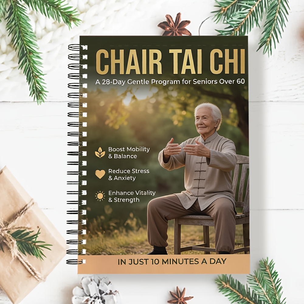 TEMU de fitness con silla de yoga y tai chi para mayores de : Ejercicios diarios de , seguros y fáciles, para mejorar la movilidad, restaurar física,