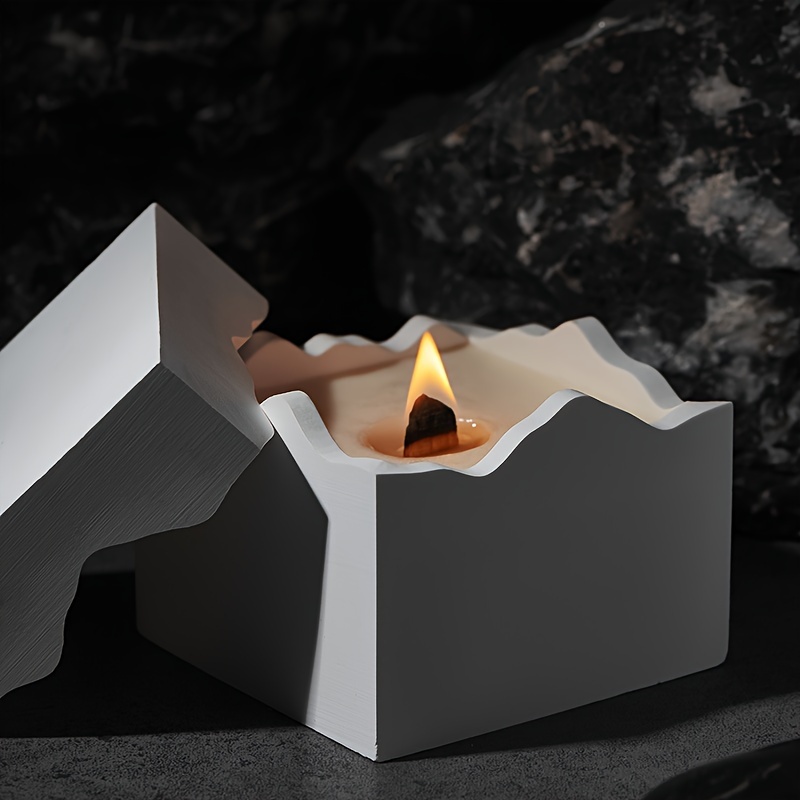 

Silike Lufei Square Resin Candle Mold With Irregular Edges - Perfect For Diy Jewelry Casting