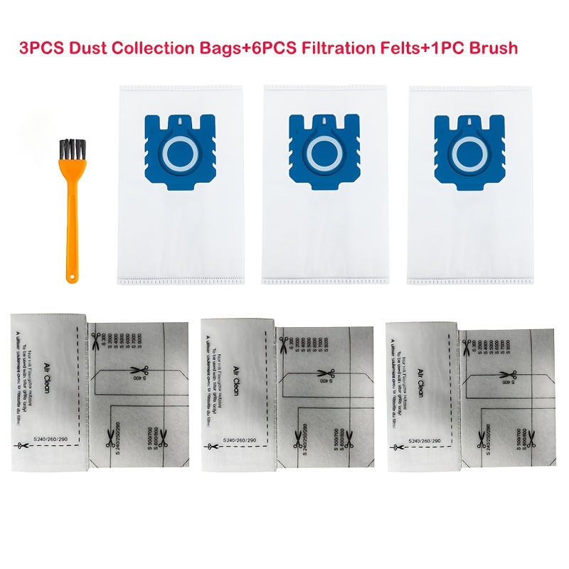 Image of Purification Dust Bag: Suitable For Miele Gn Vacuum Cleaner Bag, Replace Miele , C2, C3, S400i-s456i, S600-s658, -s858, -s2999, S5000-s5999, -s8999, S227, , S270, S280, , S2, S5, S8 Series