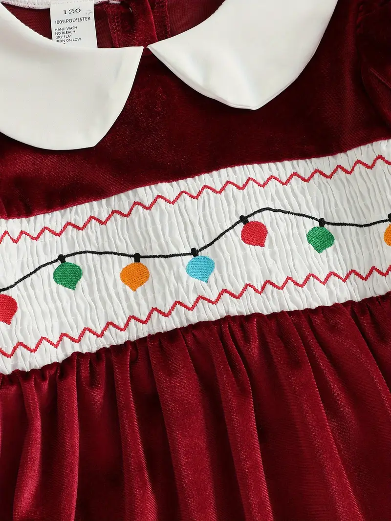 toddler girls burgundy red velvet like dress christmas - Temu toddler girls burgundy red velvet like dress christmas - Temu