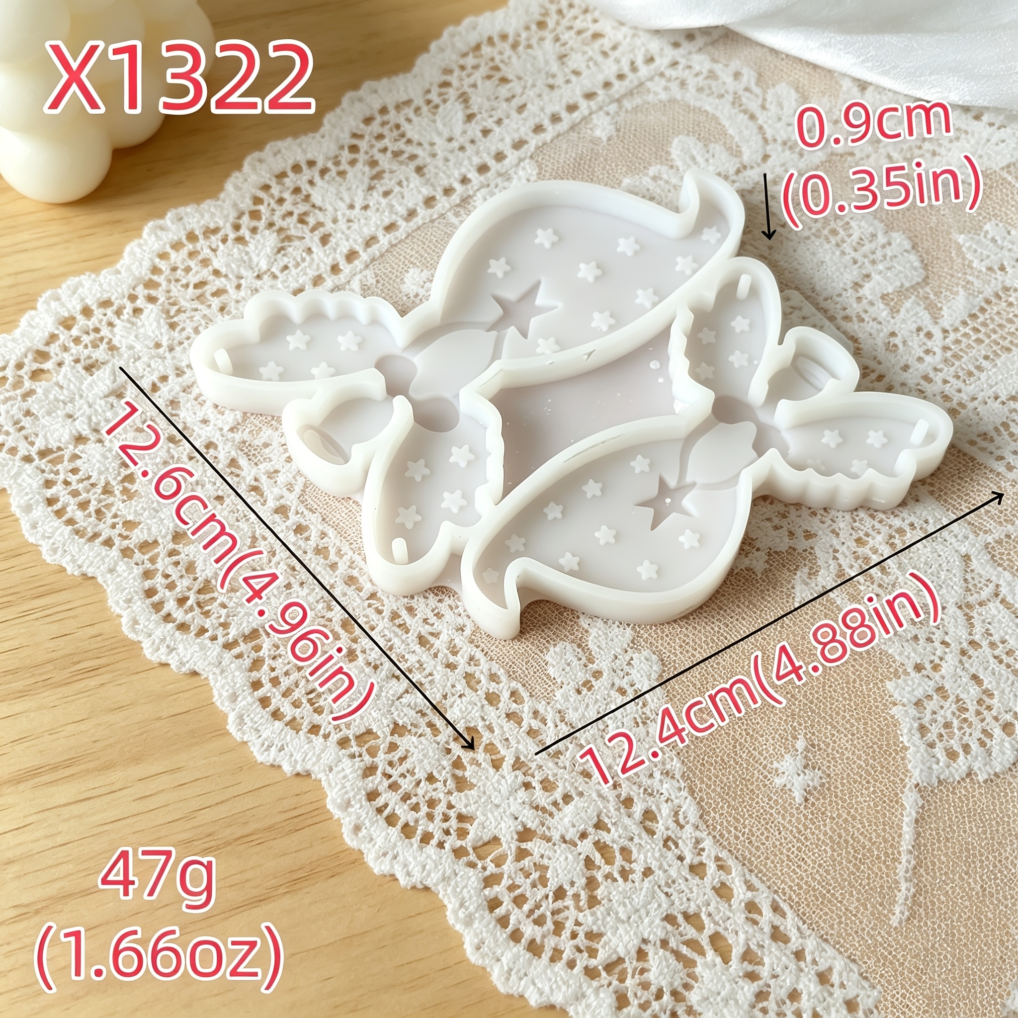 Pendant Resin, Plaster, Silicone Mold For Pendant, Wing Pendant Resin Silicone Mold.