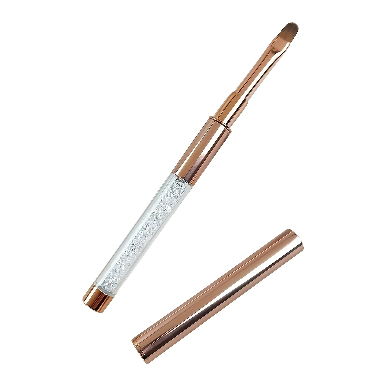 TEMU White Rose Golden Round