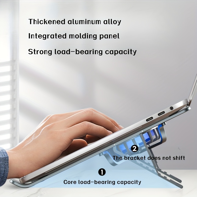 multifunctional laptop cooling stand with 2 fans portable ultra thin usb heat dissipation holder for laptops and tablets adjustable storage design for office home use details 5
