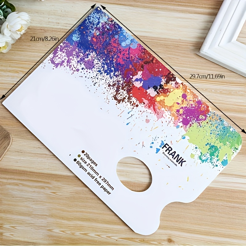 artist disposable tear off palette paper pad for gouache acrylic oil painting watercolor art supplies