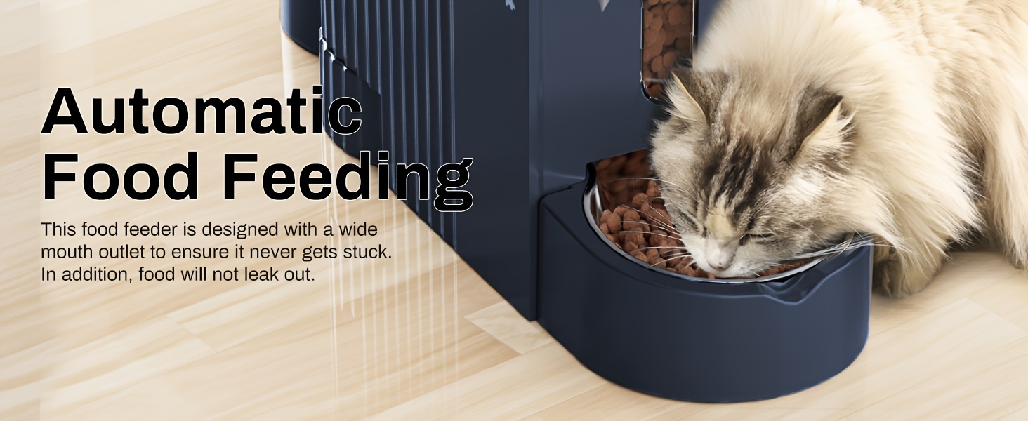 Automatic Gravity Cat Food Feeder And Water Dispenser Stainless Steel Two-in-One Set Large Capacity Dispenser for Pets Dogs, Puppies, Kittens