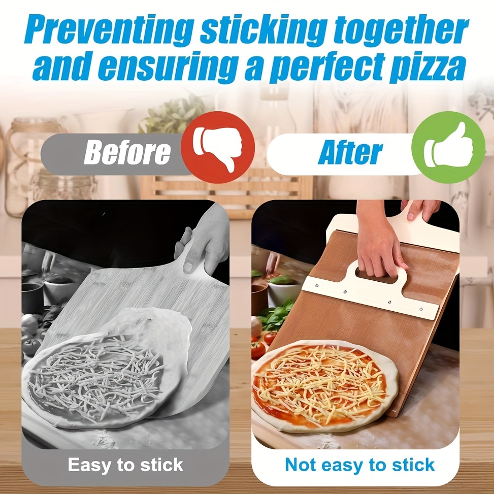 Sliding Pizza Shovel-Pizza Peel Paddle with Handle Resistant to Cracking  Safe