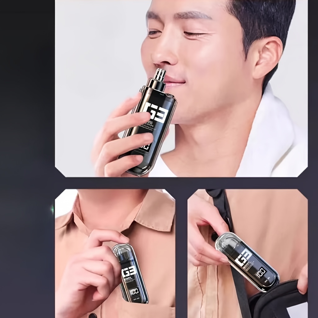 usb rechargeable nose hair trimmer with usp charging     blades easy to clean lightweight portable for men and women plastic body   nose hair trimmer for me Product details 0