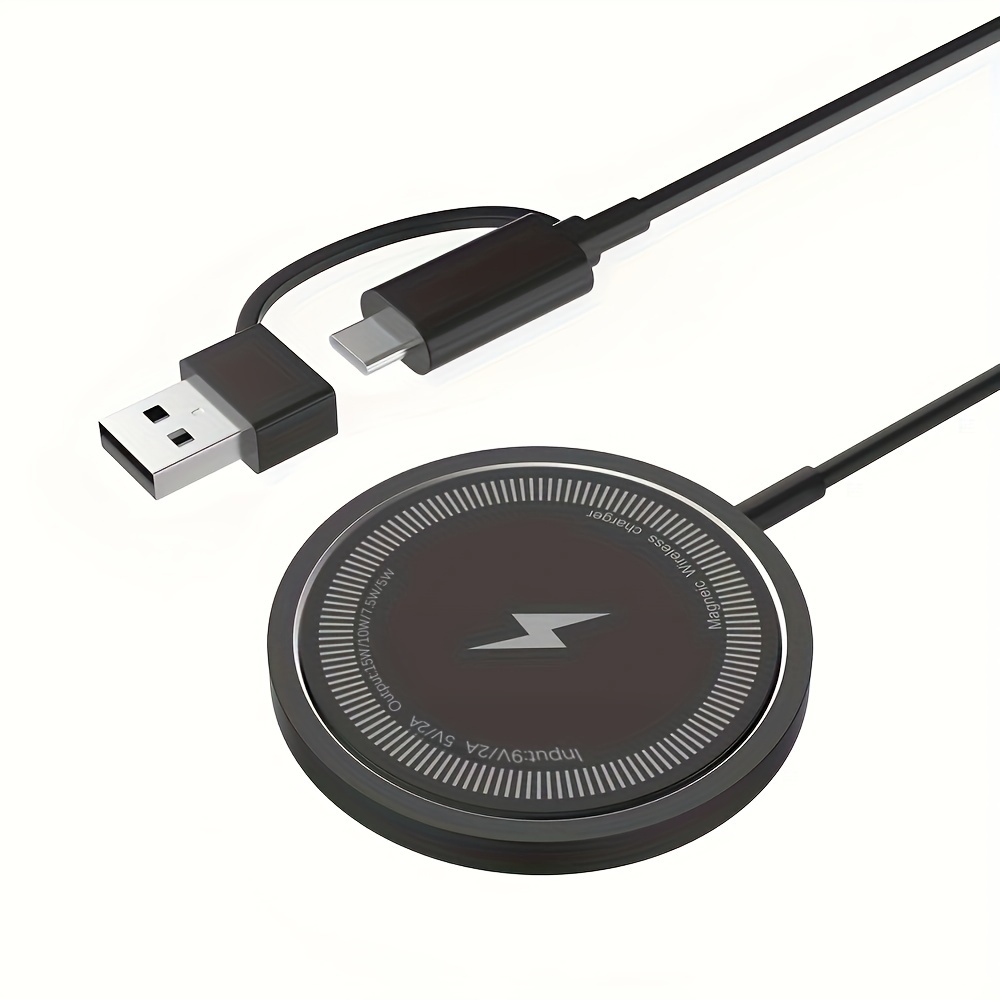 

I13 Magnetic Wireless Charger, 15w Fast Wireless Recharger, For Iphone 15/14/13/12/11/xr/xsmax/x, Include Other Devices With Built-in Wireless Charging.