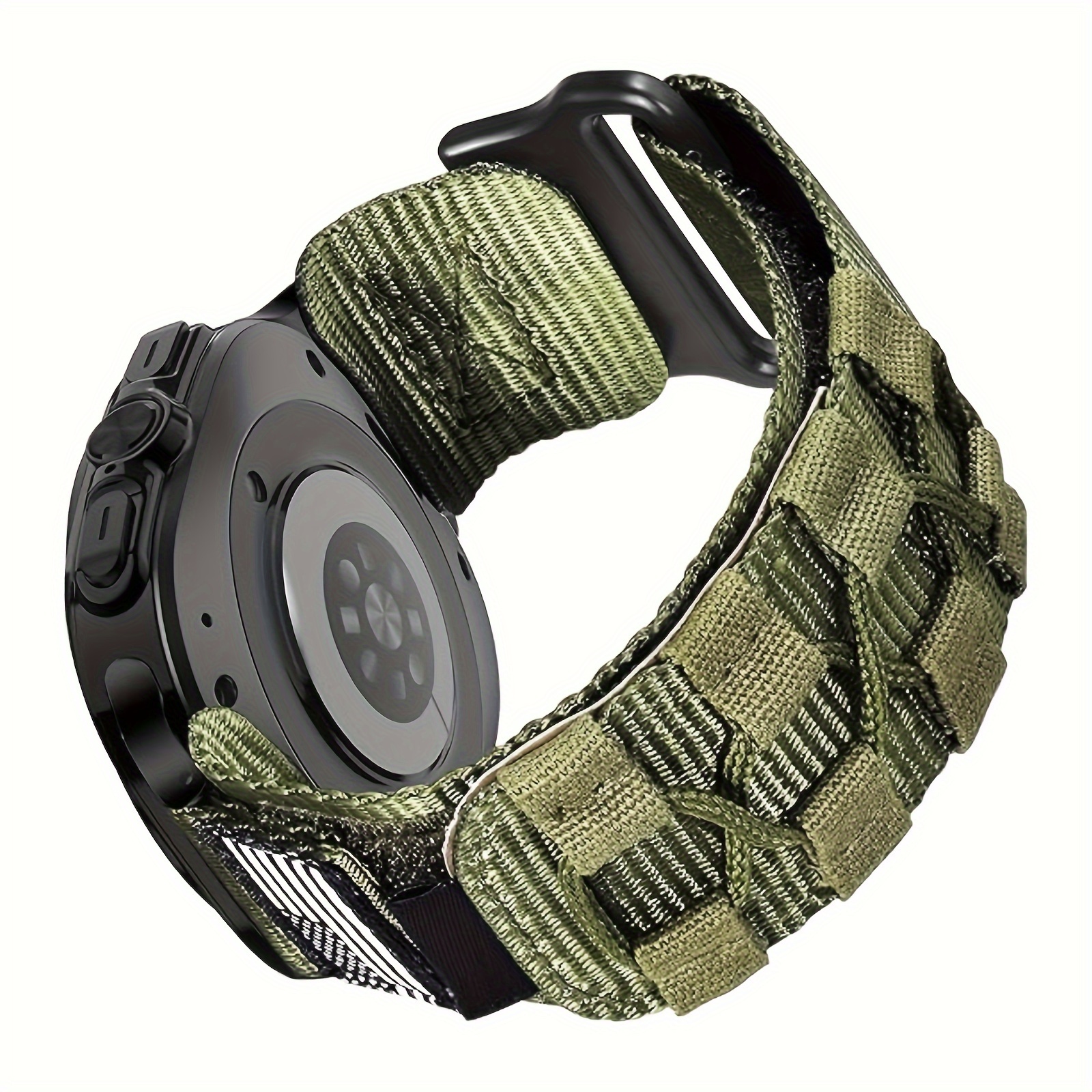 

Compatible With Samsung Ultra 47mm Band (2024), Nylon Woven Adjustable Strap Replacement Wristband Men