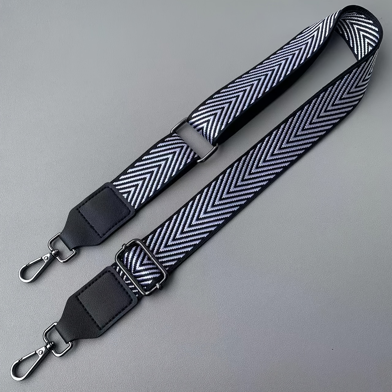 TEMU Easy Versatile Arrow Jacquard Bag Strap, Contrast Casual Handbag Shoulder Strap, Adjustable Short Long Extension Strap, Unisex Single Purchase