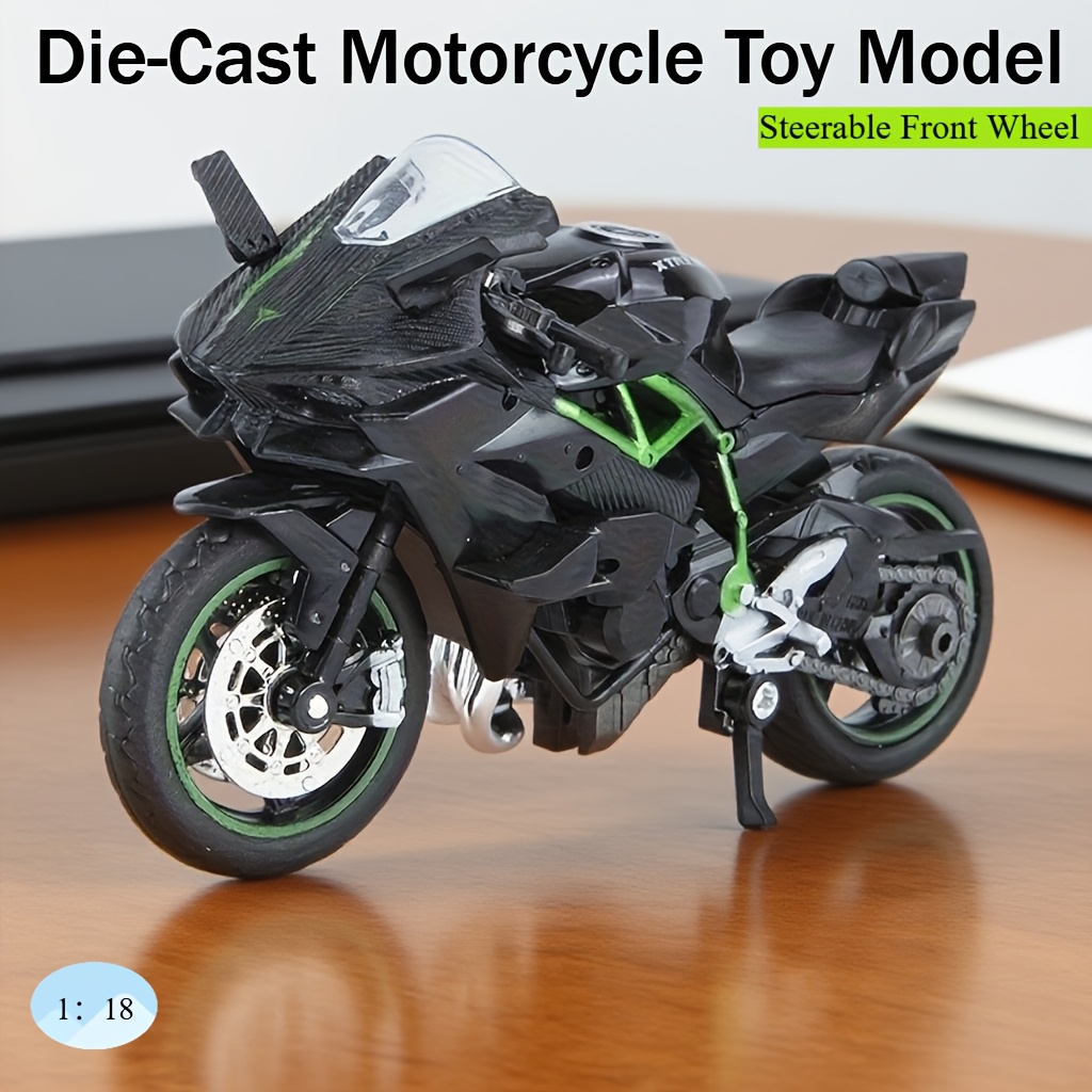 * de Motocicleta * 1:18 con Amortiguación y Dirección, Figura Decorativa  para Habitaciones, Juguete Coleccionable Regalo Ideal para * Fiestas  Navideñas, Halloween * al * o Graduation, image size:1024x1024
