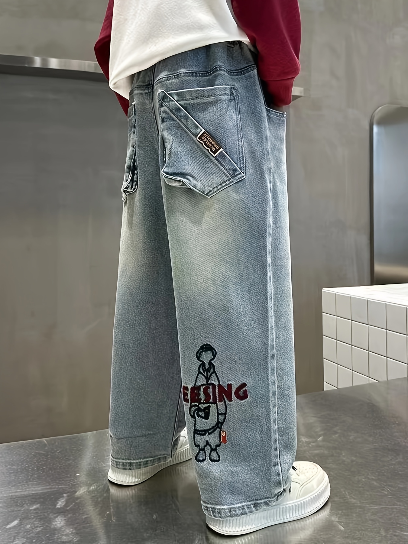 boys denim pants | Temu