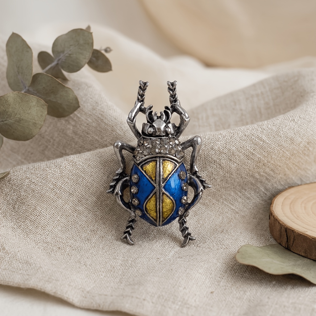 TEMU Broche insecte en émail goutte à goutte de style vintage du punk, adaptée pour accessoiriser les tenues de mettre en valeur un style personnel