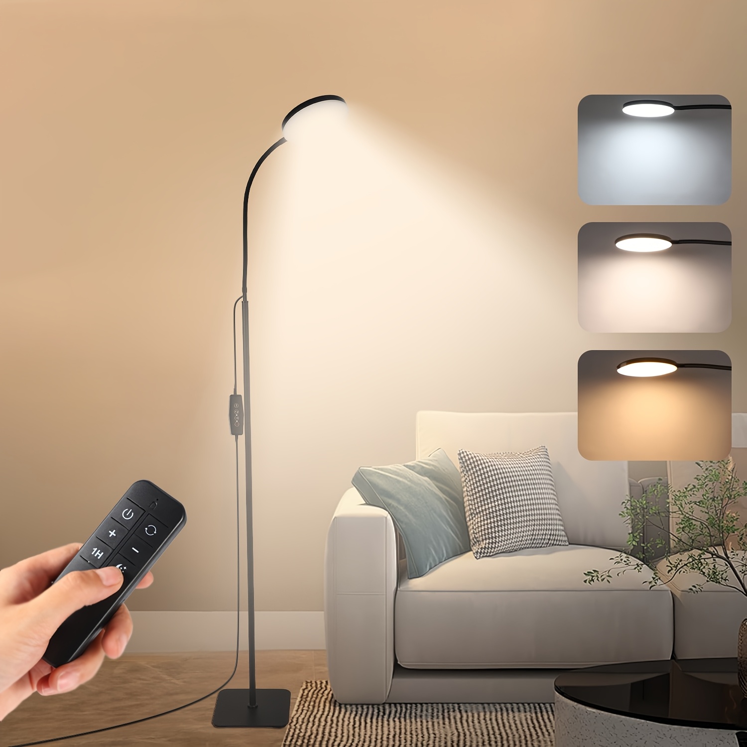 modern led floor lamp 360 degree rotation adjustable brightness usb power supply switch control traditional lamps for home decoration living room bedroom study adapters not included